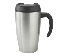 XD Design XDP432002 Urban - Taza antigoteo, Color Plateado