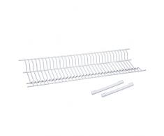 Sauvic Juego Escurreplatos Armario Inoxidable 85 Cm, Blanco, 65x22x5 cm