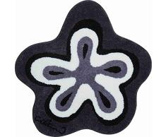 Grund Alfombra de Baño de Diseño COLANI, Ultra Suave y Absorbente, Antideslizante, 5 Años de GarantÃa, Colani 1, Alfombra de Baño 80 cm Redondo, Antracita