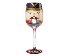 Enesco Lolita Figurita Copa De Vino Hagamos Unas Nueces, 18x18x22.5 cm