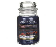 YANKEE CANDLE Blue Twilight Storm - Vela (Cristal, granatowy, L)