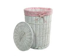 dvier VWWK-22WRd-b Cesta para Colada, WeiÃ, 39 x 39 x 54 cm