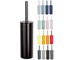 Spirella 40,5 x 9,4 x 9,4 cm, Negro colección Nyo, Escobilla para el Inodoro, Acero Inoxidable