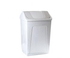 Denox DEN134 Papelera con Tapa basculante 55 litros, Granito, 55 L