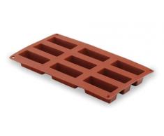 Lacor - 66826 - Molde Cake 12 Cavidades Silicona - Rojo