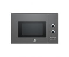 Balay 3CP5002A0 - Microondas integrable / encastre, 800 W, 20 L, color gris