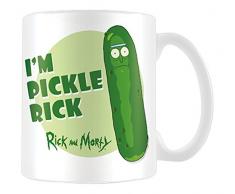 Rick y Morty Pickle Rick Taza de cafÃ©, cerÃ¡mica, 7,9Â x 11Â x 9,3Â cm