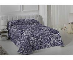 Vialman Colcha Bouti Ligero, Azul Marino, 105x190 cm