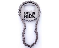 Boxer – Cadena para bicicleta de abridor de botellas, plateado