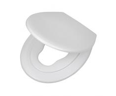 Tiger Tulsa Asiento de Inodoro, Termoplástico, Blanco, 44,7x37,1x5 cm