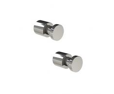 Tiger Ganchos Pico, Metal, Cromo, 1.6x1.6x2.9 cm, 2 Unidades