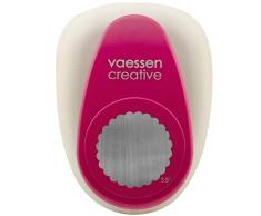 Vaessen Creative Perforadora de Papel, Circulo Festoneado, Talla XXXXL, Para Proyectos DIY, Scrapbooking, CreaciÃ³n de Tarjetas y MÃ¡s