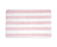 MSV Deauville Alfombra de baño, Tela, Rosa, 80x50x3 cm