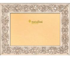 Natalini Marrakech Bianca 10X15 Marco de Fotos con Soporte para Mesa, Tulipwood, Blanco, 10 X 15 X 1,5