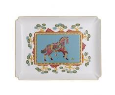 Villeroy & Boch Samarkand Aquamarina Gifts Plato Decorativo Grande, Porcelana Bone China, Cian