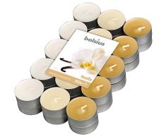 Bolsius Tealights 101826944475 - Paquete de 4 horas, aroma a vainilla