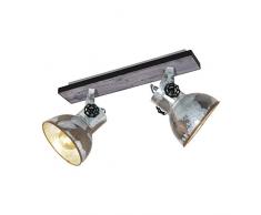 EGLO Barnstaple Lámpara de techo con focos, 40 W, Braun-patina, Schwarz