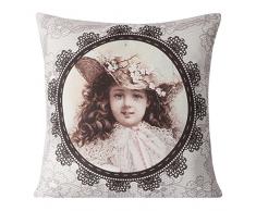 Eurofirany Funda de Cojín, Poliéster, Colores Variados, 40.0 x 40.0 x 0,3 cm