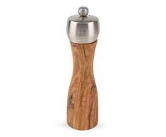 Peugeot FIDJI - Molinillo de pimienta, madera de olivo acero inoxidable, Madera de olivo., 20 cm
