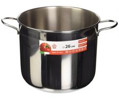 Home Olla, Acero Inox, 10 Litri, Color Acero, 26 cm