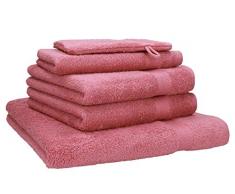 Betz Juego de 5 Toallas Premium 100% algodÃ³n (Rosa)