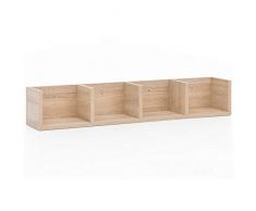 Wohnling WL5.337 Sonoma - Estante de Pared (aglomerado, 92 x 16,5 x 16,5 cm)