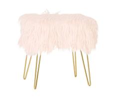 Bigbuy Home S1121449 Taburete 116472, 40 x 30 x 45 cm, Rosa
