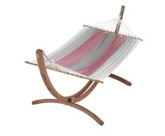 Jobek Set de Hamaca con Soporte, Certificado FSC Mix, 320 x 125 x 128 cm, Color Plateado