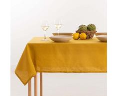 Belum | Mantel Antimanchas Lino 100% Mustard 100x150 cm | Mantel Mesa Rectangular Resinado | Mantel HidrÃ³fugo de Calidad en Varias Medidas | Manteles de Lino para Interior y Exterior