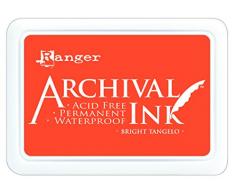 Ranger Sienna Russet Archival - Almohadilla de Tinta, Color Naranja, Bright Tangelo, 6.9 x 9.8 x 1.8 cm