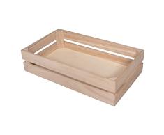 Rayher 62728000 Caja de Madera Fruta, 35.5 x 20.5 x 8.5 cm, Incluye 2 alcayatas, para Manualidades y decoraciÃ³n