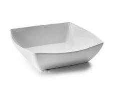 Lacor - 63573 - Fuente De Melamina Rectangular Classic 33x33x9 cm - Blanco