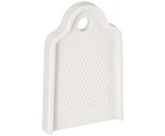 La Finestra Sul Cielo Rallador de Forma Rectangular, Porcelana, Blanco, 14x10x11 cm