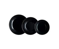 Arcopal Zelie Black Vajilla Vidrio 12 Piezas- 4 Personas