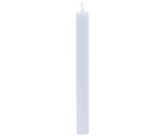 Rayher 31436000 Vela Larga Blanca de 40 cm, diametro 4cm, cirio Bautizo, comunión y Fiestas, Apta para decorarla