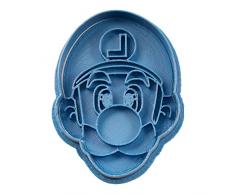 Cuticuter Luigi Mario Bros Cortador de Galletas, Azul, 8x7x1.5 cm