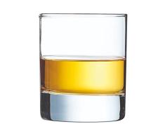 Arcoroc - Colección Islandia - 6 vasos bajos 20 cl de cristal - Uso profesional - Fabricado en Francia - Embalaje reforzado, adecuado para la venta en lÃnea