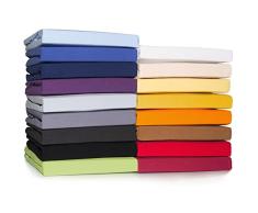 CelinaTex Sábana Bajera Cama con somier, tamaños de 120 x 200 a 130 x 220, Tela de Jersey (Tejido de algodón con Elastano). Modelo Casca 0004157 Gris Plata