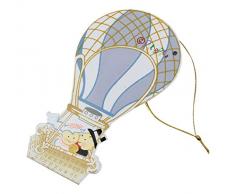 Mopec Caja con Forma diseÃ±o de Pit&Pita en Globo, Pack de 25 Unidades, Cartulina 250g, Azul, 5.00x9.50x16.50 cm