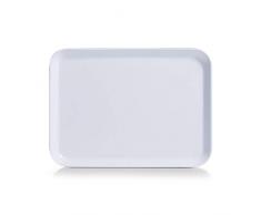 ZELLER PRESENT SCHÃNER LEBEN. PRAKTISCH WOHNEN. Bandeja melamina, color blanco, 24 x 18 cm
