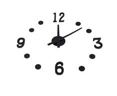 Markenlos Reloj De Pared Variable 13Teile Reloj Reloj De Cocina Salón Oficina Flexible Tamaño Negro