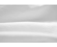 L1NK STUDIO Funda Almohada Cama de 150 cm (50X75cm) 100% algodón (Percal 200 Hilos) (Pack 2 Unidades) Blanco ÃPTICO