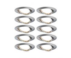Paulmann EBL 93400 Base LED - Foco empotrable redondo (máx. Foco empotrable (10 W), color blanco mate