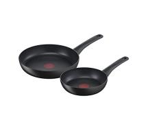 Tefal Ultimate On - 2 Sartenes de 20/26 cm con revestimiento muy resistente, Thermo-Signal, Thermo-Fusion, forma profunda, todo tipo de cocinas, apto para horno, sin PFOA, Juego 2 sartenes