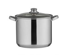axentia Olla Universal, Acero Inoxidable, Acero Inoxidable, Plata, 10 Liter Volumen