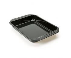 KAISER Cuisine Line Bandeja Rectangular para Horno, Negro, 39,5 x 28 x 5 cm