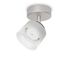 Philips myLiving Fremont - Foco LED, iluminación interior, luz blanca cálida, IP20, color gris