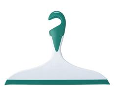 Wenko Limpiador de baÃ±o Loano verde - secador para ducha, con gancho, PlÃ¡stico (TPR), 23 x 17 x 2.5 cm, Verde