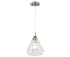 Westinghouse Lighting Lámpara de Techo Colgante de 1 Luz E27, Níquel Satinado