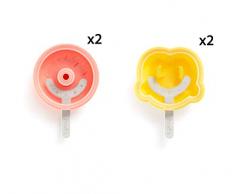 LÃ©kuÃ© 3400255 Kit Moldes helado Donut y Pretzel, Silicona